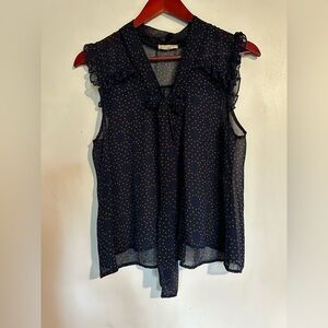 PRETTY GOOD - Navy Sheer Top
